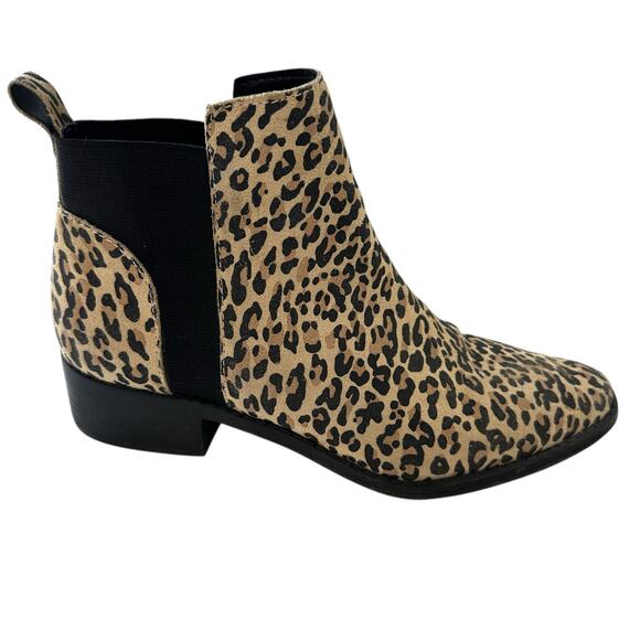 Dolce Vita women’s leather leopard print Tristan ankle booties 7.5 - Picture 2 of 6